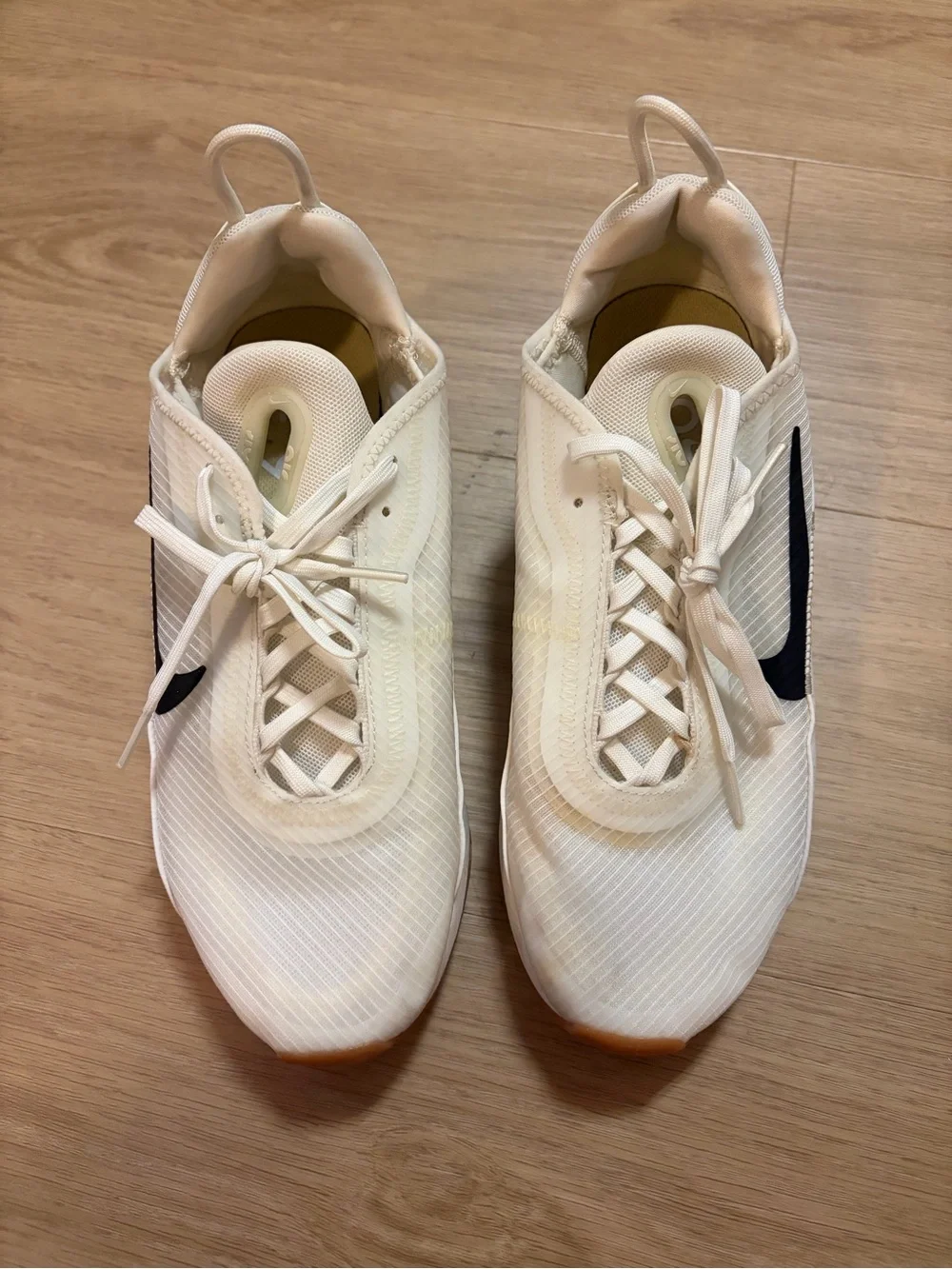 Nike Air Max 2090 Twist Sneakers in Fossil Gum Summit White (CW8610-100)